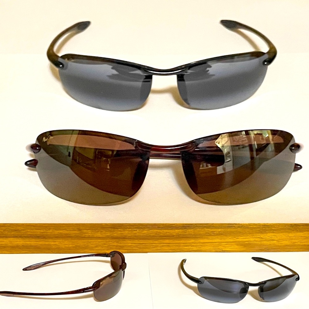 2 pair of Maui Jim Makaha Polarized Rimless Sunglasses 🕶️  🕶️